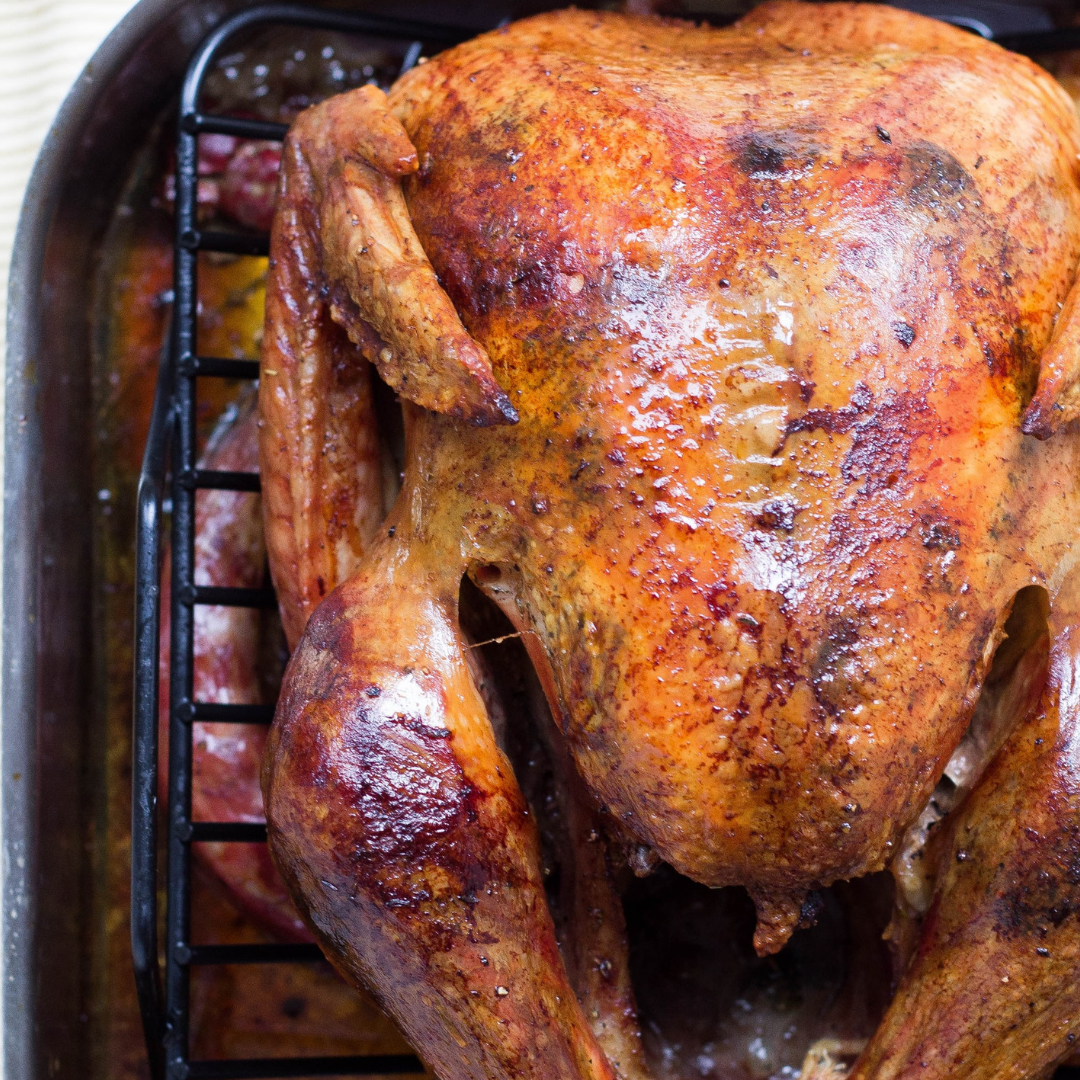 garlic herb butter roast chicken